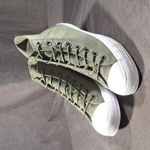 Converse Chuck Taylor All Star Cordura Hi Khaki Green Nylon Sneakers NWOT US11.5